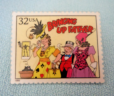 1995 BRINGING UP FATHER Comic Strip Lapel Pin King Features Syndicate