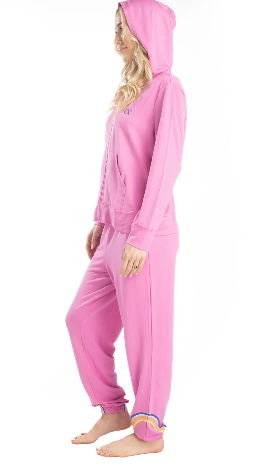 Women's Ocean Pacific® Day Breakers Hoodie & Jogger PJ SET XL image 3