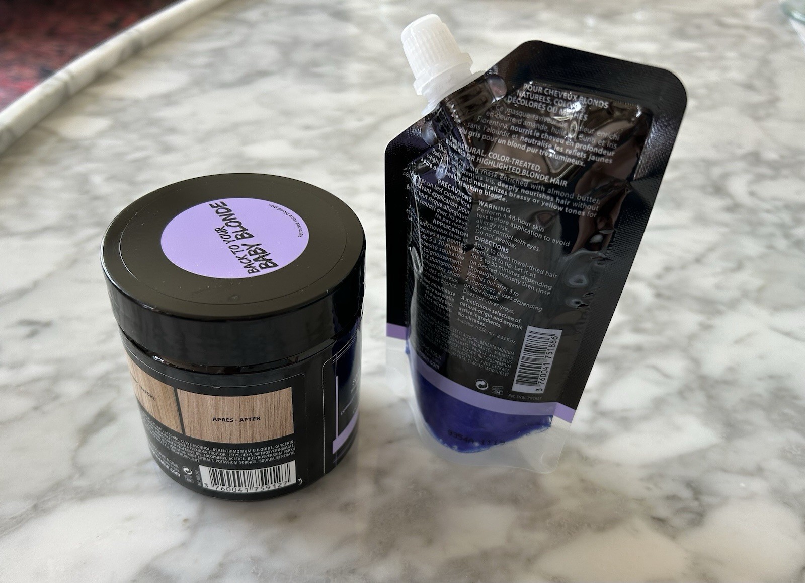 Christophe Robin Back To Baby Blonde Shade Variation Mask 8.33oz and 2.53oz NEW