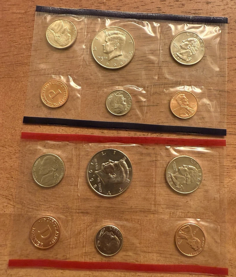 1998 US Mint Uncirculated Coin Set Denver Philadelphia OGP - Image 4 of 4