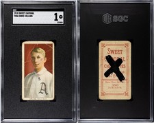 1909-11 T206 Eddie Collins Philadelphia Athletics HOF SGC 1