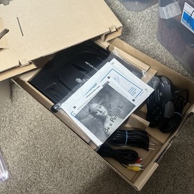 Sega Saturn Console With Box And Games - Controller - Working Condition