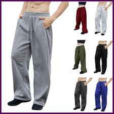 Mens Sweatpants Straight Fit Joggers for Sports and Streetwear Loose