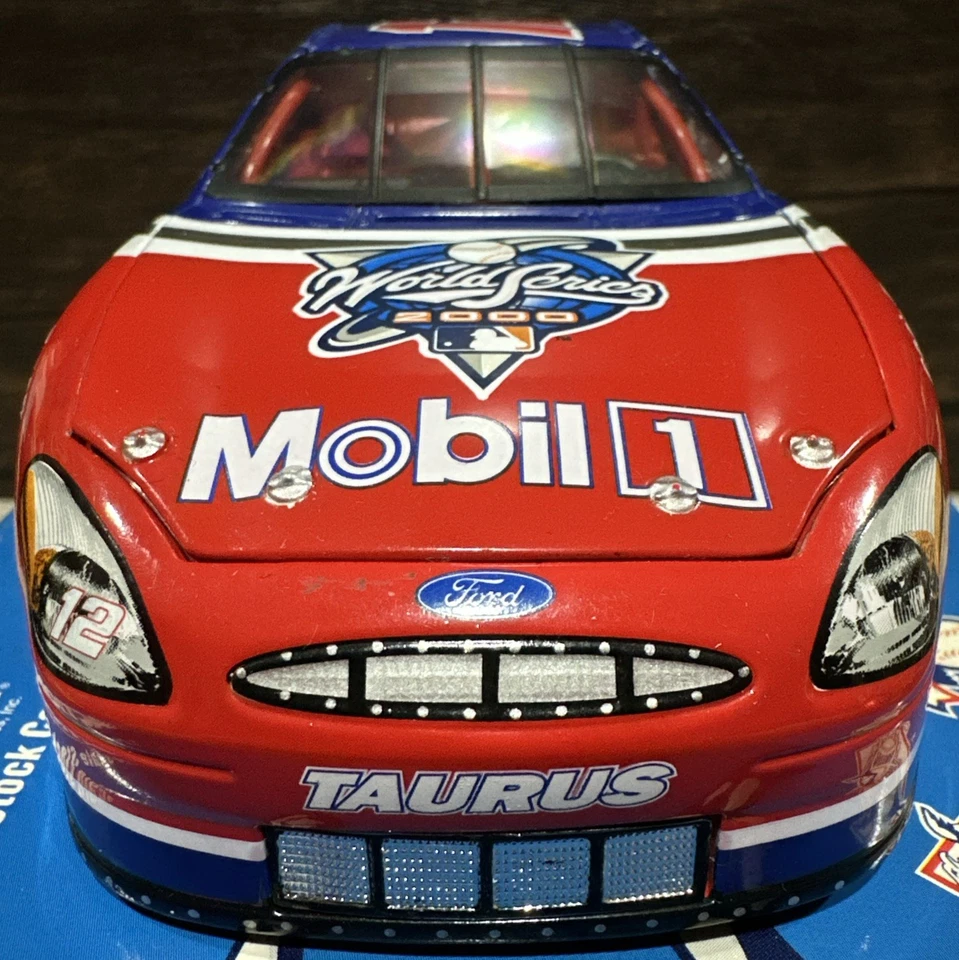 Jeremy Mayfield #12 Mobil 1 MLB Serie Mundial 2000 1/24 Acción Nascar Diecast Foto 3 de 4