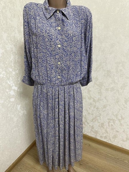 Women Nightingales Dress Navy Viscose 40