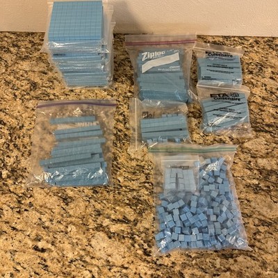 Huge Lot Base Ten 10 Flats Rods Units Math Manipulatives Blocks Education