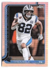 2025 Topps Chrome NFL - Tommy Tremble #44 Refractor Carolina Panthers