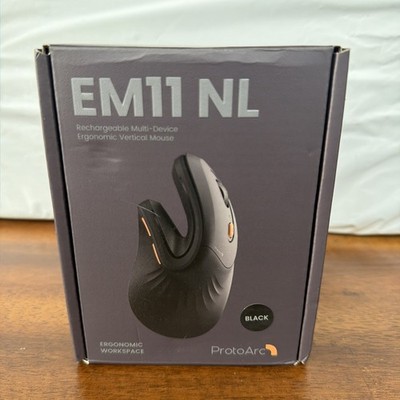 Protoarc Ergonomic Mouse, Em11 NL Bluetooth Rechargeable Wireless Vertical