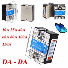 10A-120A Solid State Relays SSR Input DC 3-32V to Output DC 5-220V Single-phase
