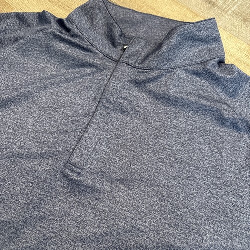 Peter Millar Crown Crafted Stealth Performance 1/4 Zip Men Large Paisley Golf