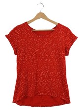 Esprit T-Shirt Femme Rouge Pois Coton Bio (EU 36, INT S)