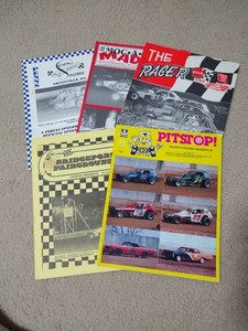 5 vintage dirt track auto racing programs Pennsylvania New Jersey