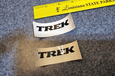 TREK Bikes Road MTB Mountain Bike Bicycle DECAL STICKERS White  Black Lot of 2