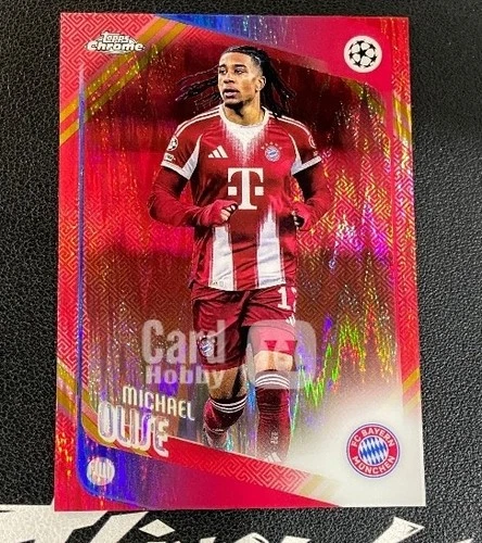 Michael Olise 2025-26 Topps Chrome UCC Hongbao Red Refractor SSP