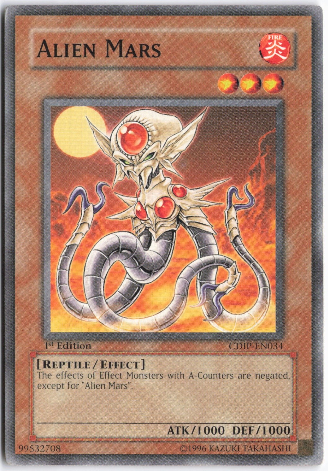 Yugioh - Alien Mars CDIP-EN034 1st Edition - Cyberdark Impact