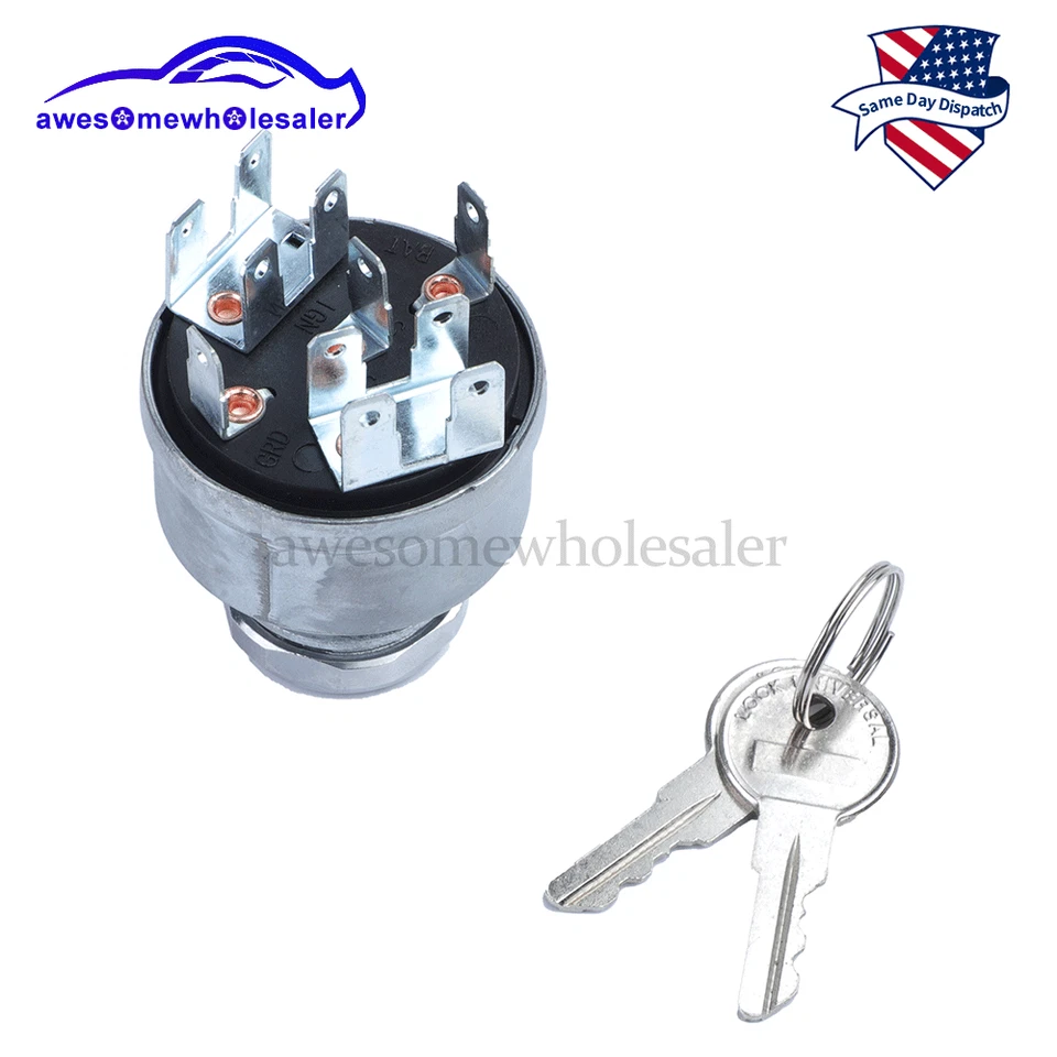 Interruptor de llave de encendido para Jeep International Harvester 1000A 1000B 1000C 1000D Foto 2 de 4