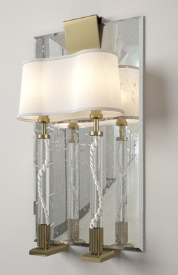 2Baker Furniture Versailles Wall Lights Pair BSA126 Bill Sofield Italy No Shades