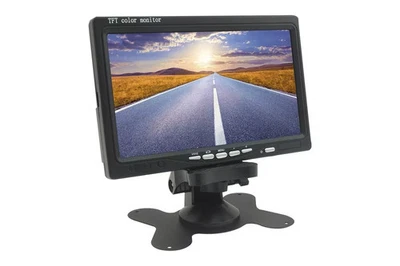 NEGOZIO MATTO SRLS Monitor LCD 7.0 Pollici Auto Videosorveglianza Con Telecomando 2 Ingressi AV X