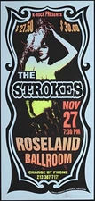 The Strokes Band Promo Poster X-Rock Presents Roseland Ballroom