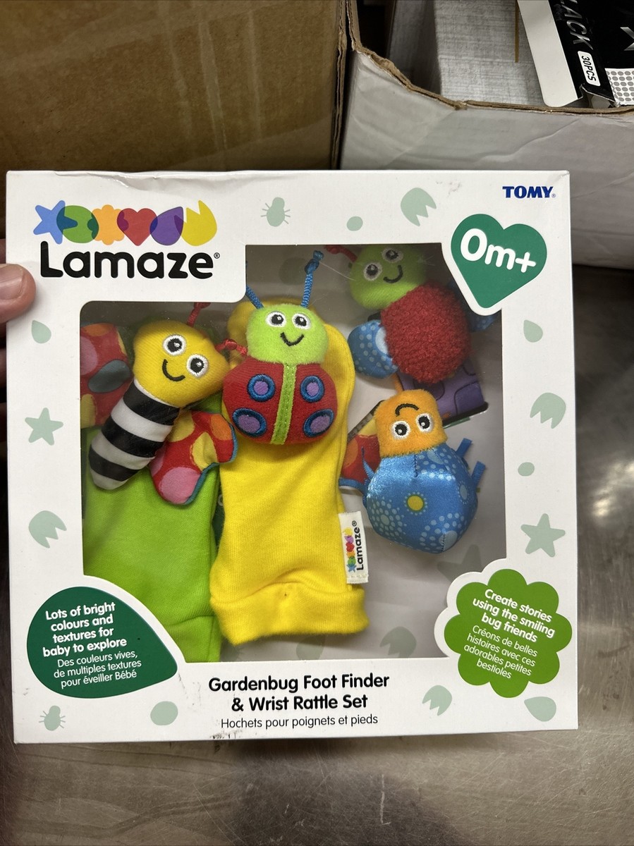 Tomy Lamaze Gardenbug Wrist Baby Rattle Imperfect Box