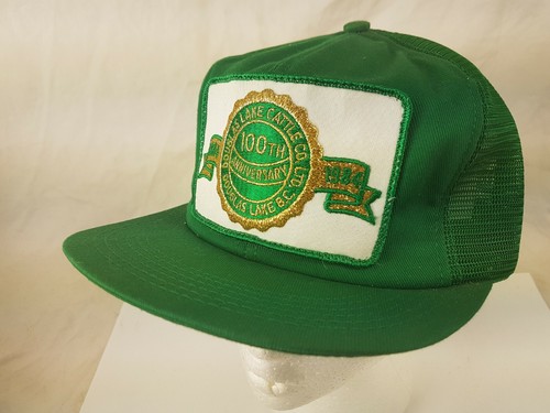 DOUGLAS LAKE CATTLE 1984 Cap Trucker Hat Snapback Baseball Vintage K-BRAND 80s