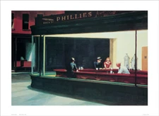 Night Hawks by Edward Hopper Art Print / Poster 14x11 inches
