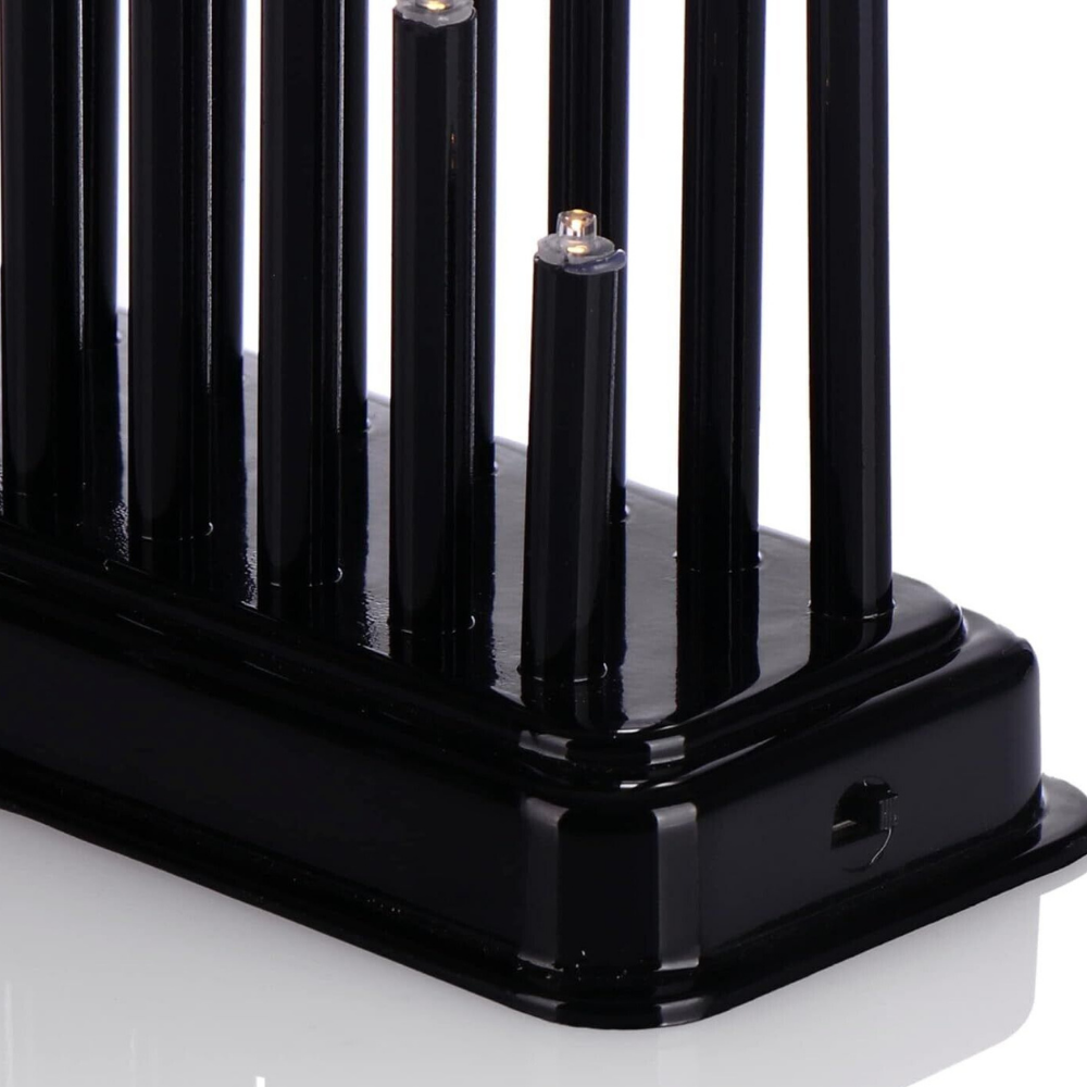 33 LED Candle Bridge Christmas Window Decorations Black Arch Lights