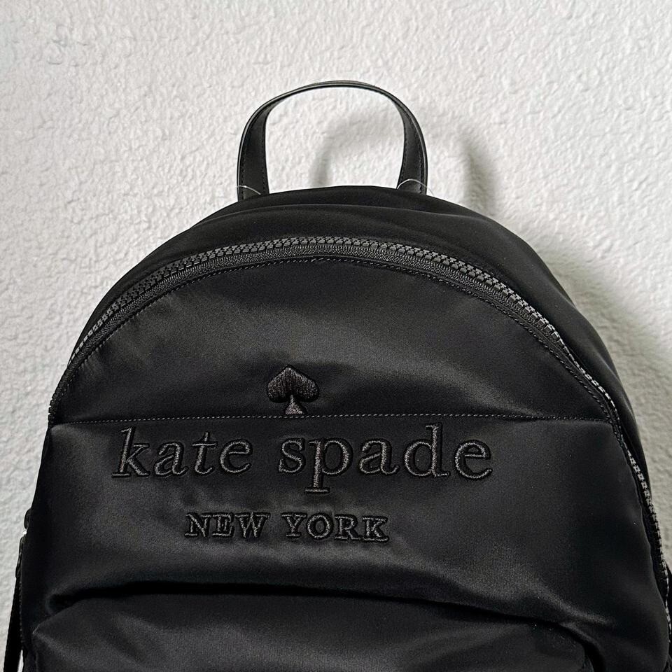 Kate Spade Ella Large Puffy Backpack Black NWT Women Authentic Kate Spade Ella Large Puffy Backpack Black – Balilene main image 3