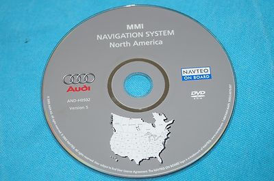  AUDI A8 A8L S8 QUATTRO A6 A6L MMI NAVIGATION MAP CD DVD VERSION 5 AND-H0502