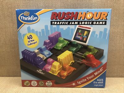 Rush Hour Traffic Jam Game Puzzle Logic Brain Teaser Game ThinkFun New Sealed