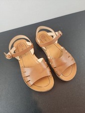 Cat Jack Girls Footbed Sandals Brown Sz 1