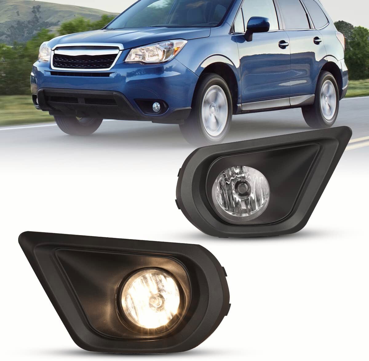 For 2014 2015 2016 2017 2018 Subaru Forester Bumper Fog Lights Lamps w