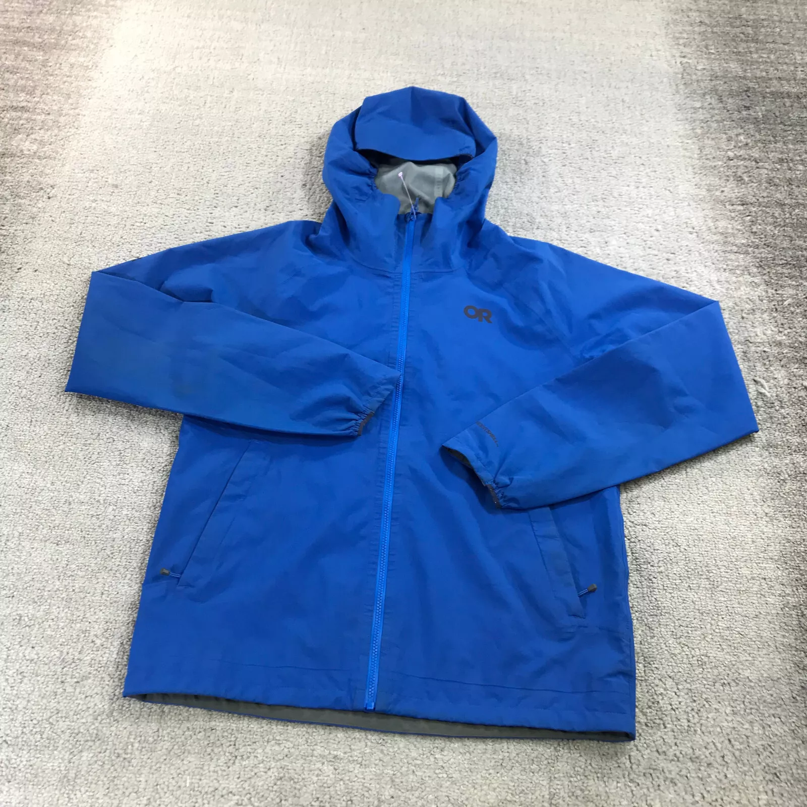outdoor-research full zip ascent shell rain coat jacket
