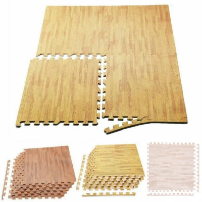 12/24X Interlocking Exercise EVA Foam Mats with Border Living Room Bedroom Tiles - image 1 of 4