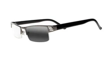 Multifocal Progressive Photochromic Men Deluxe Gun Frame Reading Glasses +1.0~+3