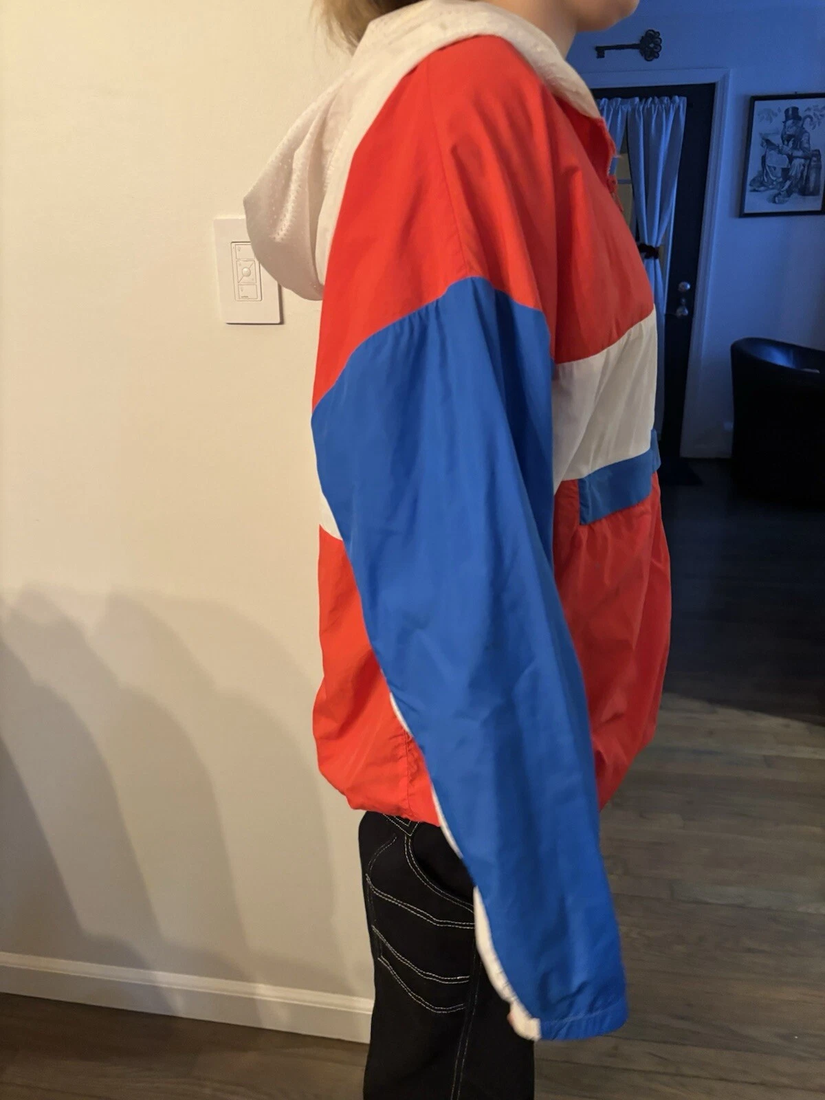 UNDERCOVER Giacca rosa Victorias Secret Track cappuccio felpa antivento taglia M L T46