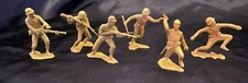 1960s MARX Toy Soldiers WWII Japanese Imperial Soldier LOT of 6