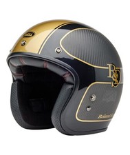 Casco moto Bell Custom 500 Carbon RSD The Player (nero opaco/oro) taglia: M (57)