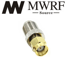F Female Connector to RP-SMA Male no pin RF adapter; US based; Fast Shipping