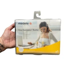 NWT Medela Black Easy Expression Bustier Hands Free Pumping Bra