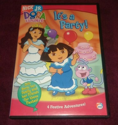 Dora the Explorer - Its a Party DVD 4 Episodes 2005 Nick Jr The