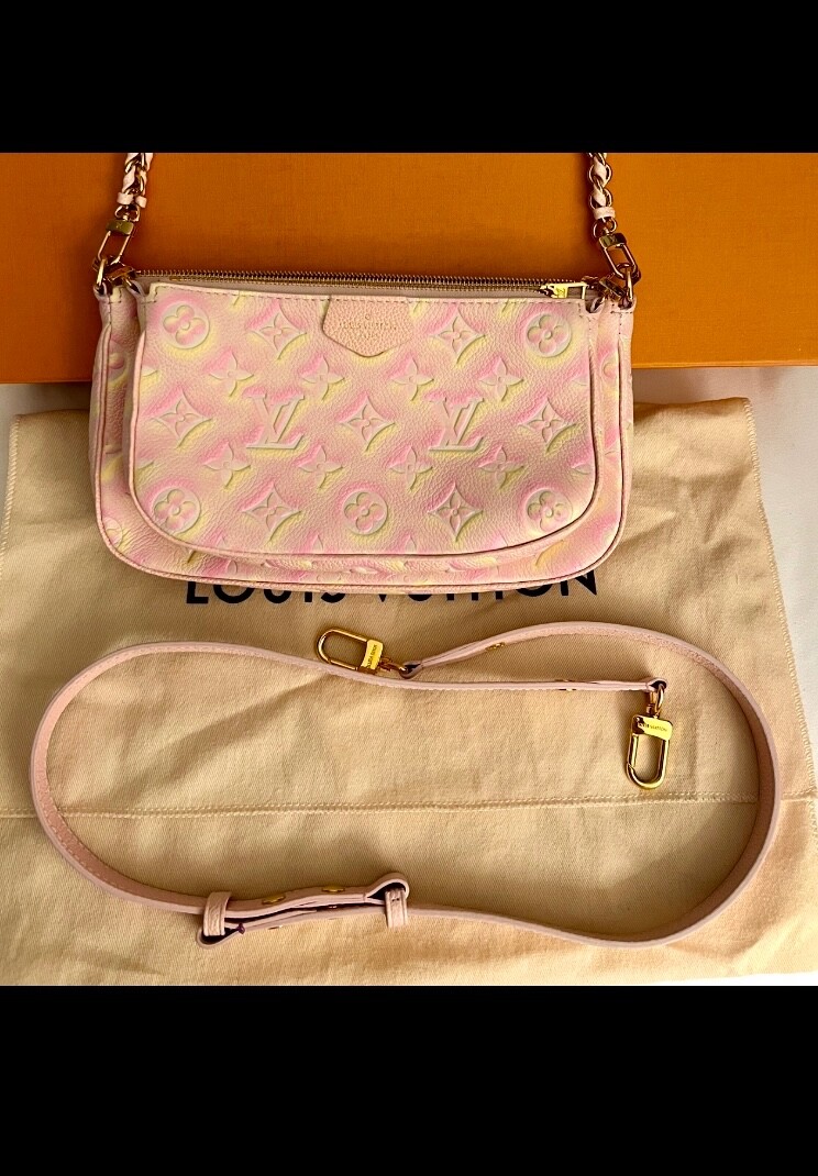 Louis Vuitton Multi Pochette Empriente Summer Stardust Crossbody Bag
