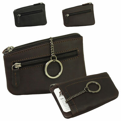 Leder-Schlüsseletui Mit Reißverschluss – Schlüsseltasche Mit Karabiner & Fach