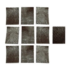 10 Violin Bow Shaft Real Leather Grip Lapping Pad Coffee Brown 35 27mm