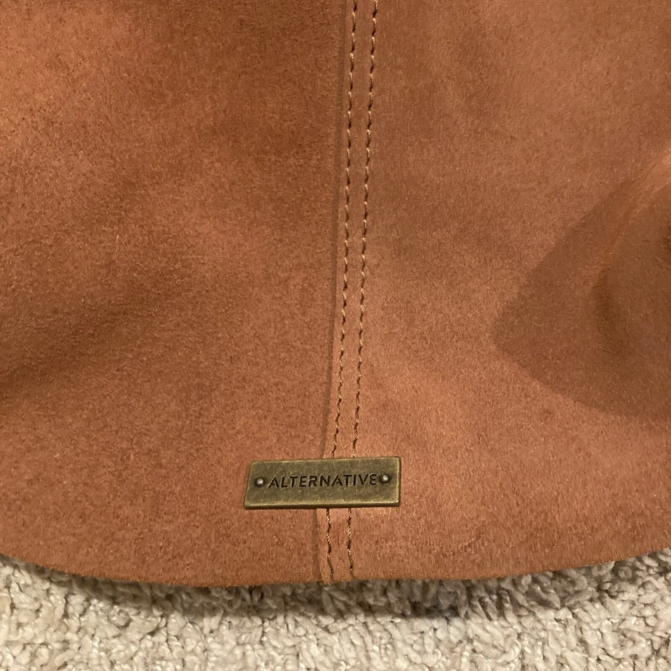 BOLSO DE HOMBRO DE CUERO GENUINO MARRÓN AMERICAN APPAREL BOLSO DE MANO MONEDERO Foto 4 de 4