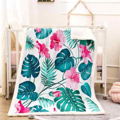 Brown Stone Green Nice Progress 3D Warm Plush Fleece Blanket Picnic Sofa Couch