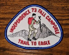 Philadelphia Council PA Independence District 1973 Trail to Eagle Camporee Patch