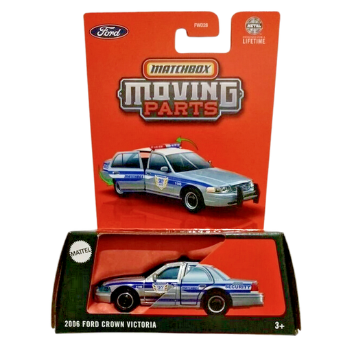 Modellino Matchbox Ford Crown Victoria Police 2006 - Scala 1:64 Con Parti Mobili