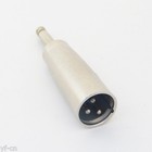 1pc Plug Audio Adapter Connector XLR 3 Pin Male Plug to 1/4" 6.35mm Stereo Male