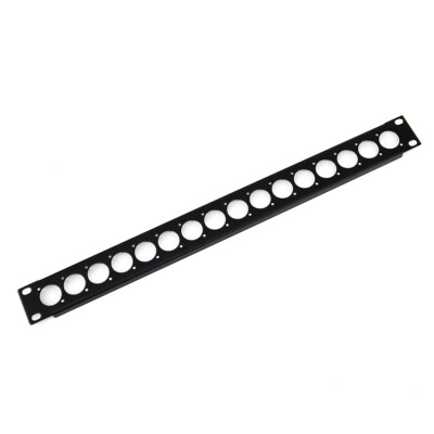 Penn Elcom U-Rackblende 1 HE für 16 D-Typ Buchsen 1U Rack Blende 1HE 19 Rack